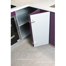 Современный итальянский фиолетовый высокоглянцевый лаковый кухонный шкаф